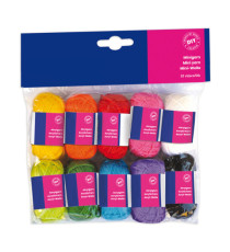 Matassa 100% acrilico - lungh. 36 mt - colori assortiti - CWR - set 10 pezzi Matassa 100% acrilico - lungh. 36 mt - colori assortiti - CWR - set 10 pezzi