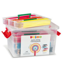 Matite colorate - diametro mina 2,9 mm - 12 colori assortiti - Primo - schoolbox 216 pezzi Matite colorate - diametro mina 2,9 mm - 12 colori assortiti - Primo - schoolbox 216 pezzi