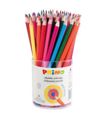 Matite colorate - diametro mina 2,90 mm - colori assortiti - Primo - bicchiere 72 matite Matite colorate - diametro mina 2,90 mm - colori assortiti - Primo - bicchiere 72 matite