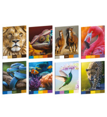 Maxiquaderno Animal Palette - A4 - 4mm c/margine - 21 fogli - 80 gr - Blasetti Maxiquaderno Animal Palette - A4 - 4mm c/margine - 21 fogli - 80 gr - Blasetti