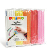 Panetto plastilina - 10 colori - 55gr - Primo