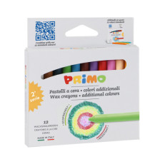 Pastelli a cera - Ø 9 mm x 85 mm - Primo - conf. 12 pezzi Pastelli a cera - Ø 9 mm x 85 mm - Primo - conf. 12 pezzi
