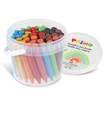 Pastelli a cera Jumbo - Ø 13 mm x 85 mm - 12 colori assortiti - Primo - conf. 48 pezzi Pastelli a cera Jumbo - Ø 13 mm x 85 mm - 12 colori assortiti - Primo - conf. 48 pezzi