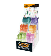 Penna a sfera a scatto Intensity Gel Quick Dry - punta 0,7mm - colori assortiti - Bic - expo 102 pezzi Penna a sfera a scatto Intensity Gel Quick Dry - punta 0,7mm - colori assortiti - Bic - expo 102 pezzi