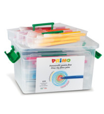 Pennarelli punta fine - colori assortiti - Primo - box 120 pezzi Pennarelli punta fine - colori assortiti - Primo - box 120 pezzi