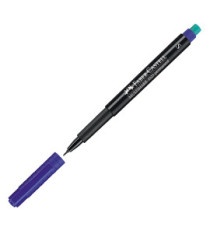 Pennarello Multimark universale permanente con gomma  - punta superfine 0,4mm - blu - Faber-Castell