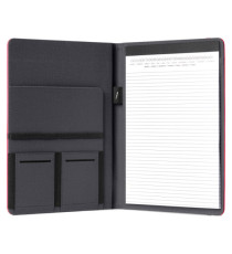 Portablocco Meet - con elastico - 31 x 25 x 1,4 cm - rosso - In Tempo