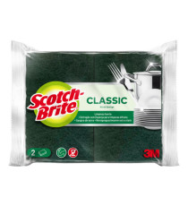Spugna Classic - 14,2x2,4x11,5 cm - giallo/verde - Scotch-Brite - conf. 2 pezzi Spugna Classic - 14,2x2,4x11,5 cm - giallo/verde - Scotch-Brite - conf. 2 pezzi