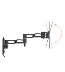 Supporto TV 17''- 42'' - da muro a tre snodi - nero - Irradio