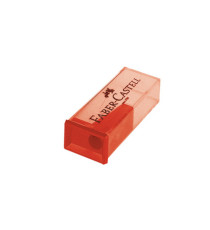 Temperamatite con contenitore - 1 foro - Faber-Castell - conf. 25 pezzi