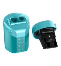 Temperamatite RollOn Sparkle - con serbatoio - 2 fori - colori assortiti - Faber-Castell