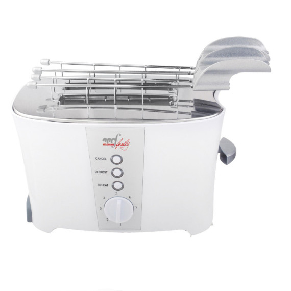 Tostapane elettrico - 2 pinze - 600 W - bianco - Melchioni family Tostapane elettrico - 2 pinze - 600 W - bianco - Melchioni family