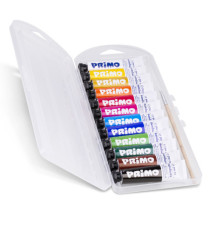Tubi tempera - 12 ml - colori assortiti - Primo - astuccio 12 pezzi