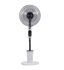 Ventilatore Mistic Fan - da terra - con nebulizatore - serbatoio 2,8 L - 80 W - diametro 40 cm - 43 x 40 x 125 cm - Melc