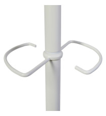 Appendiabiti a 6 ganci Music + 3 miniganci 175cm - bianco/legno - Alba
