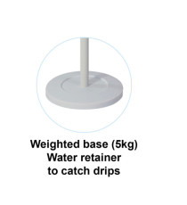 Appendiabiti a 6 ganci Music + 3 miniganci 175cm - bianco/legno - Alba