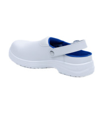 Calzatura sabot Maubec 4 SBEA SR - microfibra - numero 47 - bianco - Deltaplus