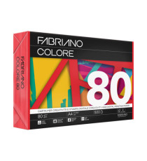 FabrianoColore - A4 - 80 gr - colori  forti rosso - Fabriano - conf. 500 fogli
