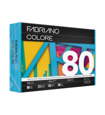 FabrianoColore - A4 - 80 gr - colori forti azzurro - Fabriano - conf. 500 fogli