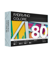 FabrianoColore - A4 - 80 gr - colori tenui celeste chiaro - Fabriano - conf. 500 fogli