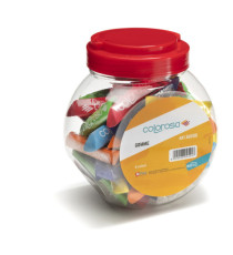 Gomma soft touch - 8 cm - colori assortiti - Colorosa - expo 48 pezzi