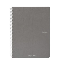 Maxiquaderno Ecoqua original - spiralato - A4 - 90 gr - 1 rigo - 70 fogli - antracite - Fabriano Maxiquaderno Ecoqua original - spiralato - A4 - 90 gr - 1 rigo - 70 fogli - antracite - Fabriano