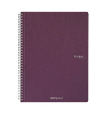 Maxiquaderno Ecoqua original - spiralato - A4 - 90 gr - 1 rigo - 70 fogli - vino - Fabriano Maxiquaderno Ecoqua original - spiralato - A4 - 90 gr - 1 rigo - 70 fogli - vino - Fabriano