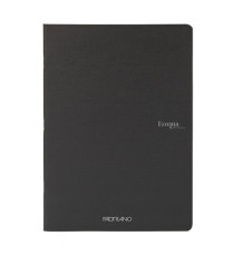 Maxiquaderno Ecoqua original PM - A4 - 90 gr - 1 rigo - 40 fogli - nero - Fabriano