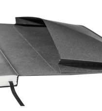 Taccuino Ecoqua Plus - con elastico - rilegatura cucita - A5 - 5 mm - 80 fogli - righe -  nero - Fabriano Taccuino Ecoqua Plus - con elastico - rilegatura cucita - A5 - 5 mm - 80 fogli - righe -  nero - Fabriano