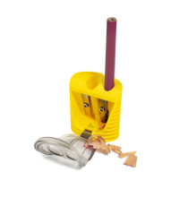 Temperamatite - a 2 fori - colori assortiti - Colorosa - expo 18 pezzi