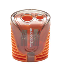 Temperamatite - a 2 fori - colori assortiti - Colorosa - expo 18 pezzi