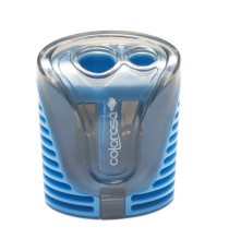 Temperamatite - a 2 fori - colori assortiti - Colorosa - expo 18 pezzi