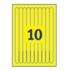Braccialetti identificativi stampabili - 5 fogli - 10 et/fg - A4 - PE - giallo - Avery Braccialetti identificativi stampabili - 5 fogli - 10 et/fg - A4 - PE - giallo - Avery