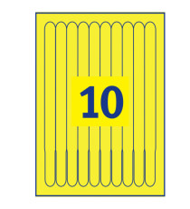 Braccialetti identificativi stampabili - 5 fogli - 10 et/fg - A4 - PE - giallo - Avery Braccialetti identificativi stampabili - 5 fogli - 10 et/fg - A4 - PE - giallo - Avery