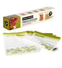 Buste per alimenti FrescoFood - large - 25,5 x 33 cm - PE - Perfetto - conf. 10 pezzi Buste per alimenti FrescoFood - large - 25,5 x 33 cm - PE - Perfetto - conf. 10 pezzi