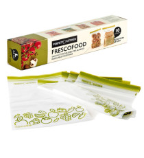 Buste per alimenti FrescoFood - large - 25,5 x 33 cm - PE - Perfetto - conf. 10 pezzi Buste per alimenti FrescoFood - large - 25,5 x 33 cm - PE - Perfetto - conf. 10 pezzi