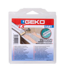Sigillante adesivo SANY - per doccia e lavabi - 2,2 cm x 2,4 m - PE - bianco - Geko Sigillante adesivo SANY - per doccia e lavabi - 2,2 cm x 2,4 m - PE - bianco - Geko