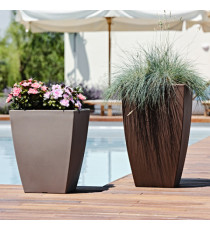 Vaso Quadro Veneto - 56 L - PE - antracite - TeraPlast Vaso Quadro Veneto - 56 L - PE - antracite - TeraPlast