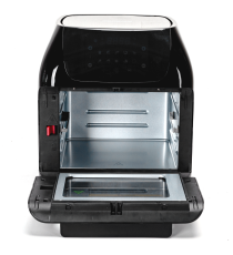 Friggitrice ad aria Aigostar 12 litri 1500W, touch screen led, Funzione rotante per arrostire polli interi L336.7xW336xH368mm Friggitrice ad aria Aigostar 12 litri 1500W, touch screen led, Funzione rotante per arrostire polli interi L336.7xW336xH368mm