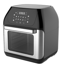 Friggitrice ad aria Aigostar 12 litri 1500W, touch screen led, Funzione rotante per arrostire polli interi L336.7xW336xH368mm Friggitrice ad aria Aigostar 12 litri 1500W, touch screen led, Funzione rotante per arrostire polli interi L336.7xW336xH368mm