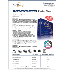 Carta fotocopie A4 Paper One All purpose A4 80gr bianca,500ff in risma - bianco elevato - Certificata FSC,ECF,ECOLABEL,ISO9706 Carta fotocopie A4 Paper One All purpose A4 80gr bianca,500ff in risma - bianco elevato - Certificata FSC,ECF,ECOLABEL,ISO9706