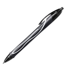 Penna a sfera a scatto Gelocity Quick Dry -  punta 0,7mm - nero - Bic - conf. 12 pezzi