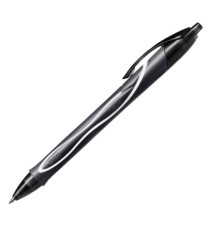 Penna a sfera a scatto Gelocity Quick Dry -  punta 0,7mm - nero - Bic - conf. 12 pezzi