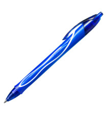 Penna a sfera a scatto Gelocity Quick Dry - punta 0,7mm - blu  - Bic - conf. 12 pezzi