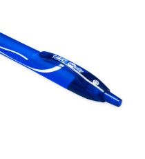 Penna a sfera a scatto Gelocity Quick Dry - punta 0,7mm - blu  - Bic - conf. 12 pezzi