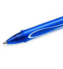 Penna a sfera a scatto Gelocity Quick Dry - punta 0,7mm - blu  - Bic - conf. 12 pezzi