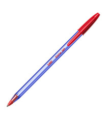 Penna a sfera con cappuccio Cristal Soft  - punta 1,2mm - rosso - Bic - conf. 50 pezzi