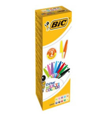 Penna a sfera Cristal Multicolor - punta 1,6mm - 10 colori assortiti  - Bic - conf. 20 pezzi