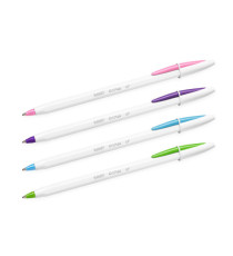 Penna a sfera Cristal Up con cappuccio - punta media 1,2mm - fun  - Bic - conf. 20 pezzi Penna a sfera Cristal Up con cappuccio - punta media 1,2mm - fun  - Bic - conf. 20 pezzi