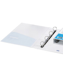 Raccoglitore personalizzabile Europa - 4 anelli a D 30 mm - dorso 4 cm - 22x30 cm - bianco - Favorit Raccoglitore personalizzabile Europa - 4 anelli a D 30 mm - dorso 4 cm - 22x30 cm - bianco - Favorit